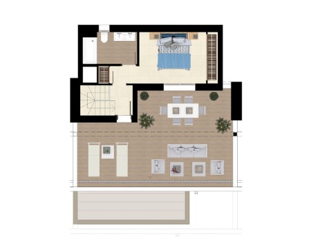 Wohnung in Mijas am Golfplatz Grundriss 8-2 Wohnung in Mijas am La Cala Golf Resort Golfimmobilie 8-2